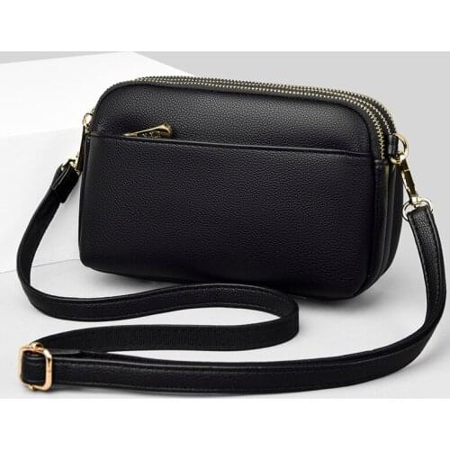 Womans Shoulder Bags Three - Layer Large Capacity Small Square Handle Bags Fashion Crossbody Bag High-End Practical Satchel