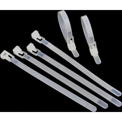 100pcs Width 7.2mm Nylon Cable Ties Garden Plant Brackets Live Locking Zip Tie Lndustrial Supply Fasteners Wire Ties Reusable