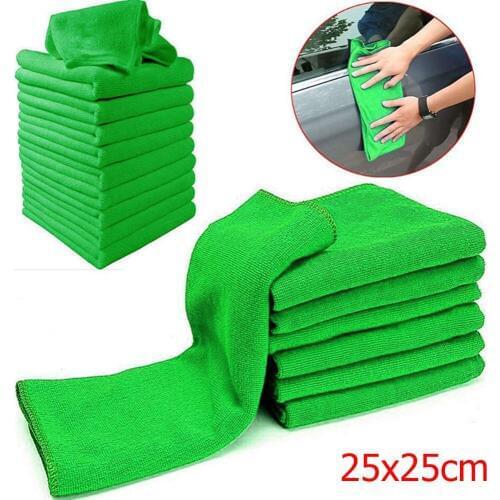 5pcs Car Home Cleaning Micro fiber Towels Microfibre Cleaning Auto Soft Cloth Washing Cloth Towel Duster 25*25cm