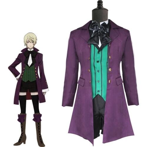 Anime Black Butler Cosplay Costume Alois Trancy Cosplay Costumes Halloween Uniform Set Male Clothes