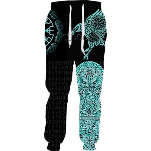 CLOOCL Viking The Raven of Odin Tattoo Trousers Men Women 3D Print Casual Fashion Sweatpants Harajuku Jogging Pants