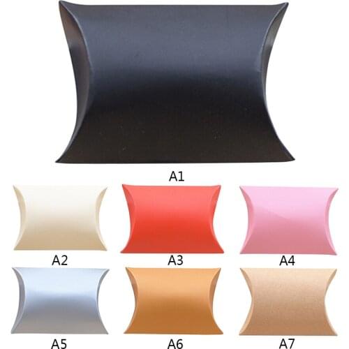 Pillow Shape Paper Favor Candy Box Bag Wedding Favor Gift Boxes 100 Pcs