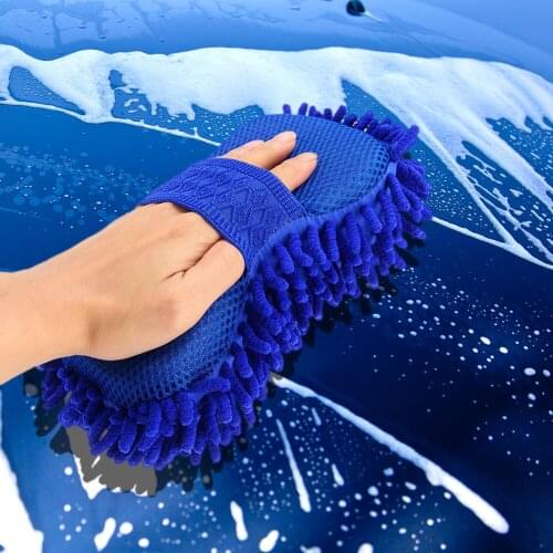 Cleaning Sponge Product Towel Wash Gloves Chenille Microfiber Car Wash Non Scratch Auto Motorcycle Cleaning Sponge