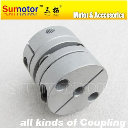 CNC OD 34mm L 35mm, Bore to 6mm 6.35mm 8mm 9mm 9.53mm 10mm 11mm 12mm 12.7mm 14mm, for stepper motor flexible diaphragm Coupling
