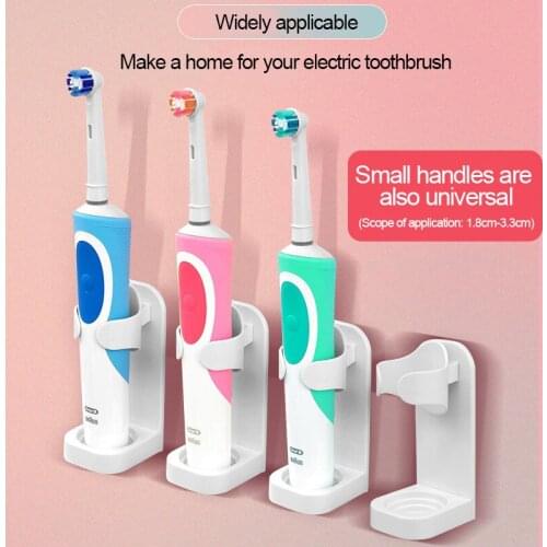 Electric Toothbrush Holder Creative Toothbrush Stand Rack Wall-Mounted Toothbrush Base Adapt 90% Electric Toothbrush Holder