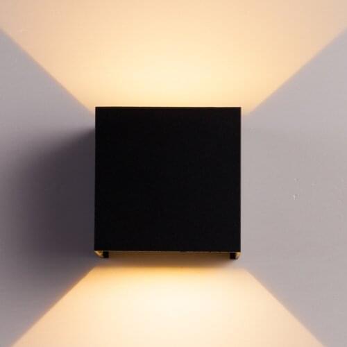 Home Decor 12W COB LED Wall Lamp Indoor Outdoor Simple Style Aluminum Wall Lights for Bedroom Hallway Porch Balcony