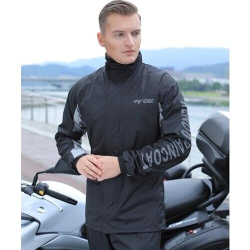 Motorcycle Men Raincoat Set Thicken Waterproof Green Adult Bicicle Raincoats Capa Chuva Impermeable Reusable Rainwear Set MM60YY