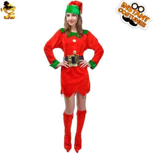 DSPLAY Cosplay Elf-woman Costume Festive Style Fancy Dress Roleplay Party Costume Carnival Cosplay Girl Cute Lady Elf Outfits