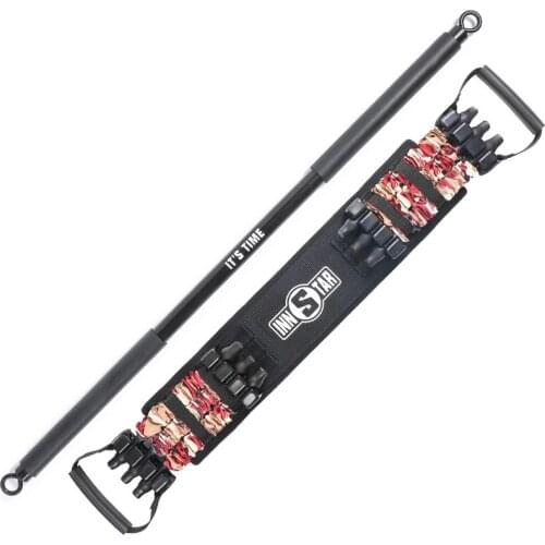 Resistance Band With Rod Push Up Assist Strap Bench Press Squat Workouts Equipment Home Gym Fitness Chest Muscle Expander F2033