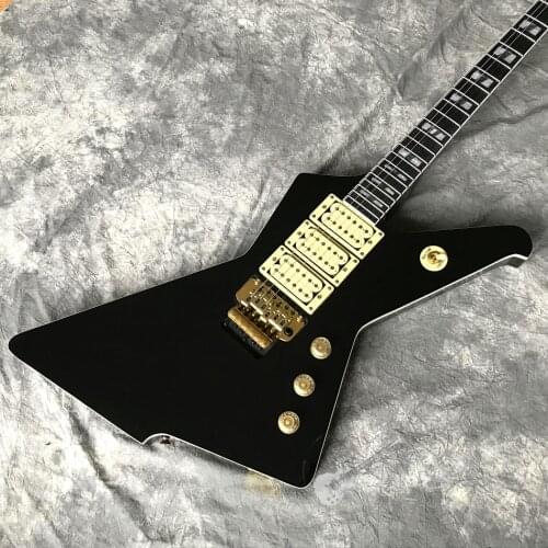 Electric Guitar, High Gloss Black Destroyer With Dual Shake Vibrato System, 2020 Hot Seller, Custom Logo and Color