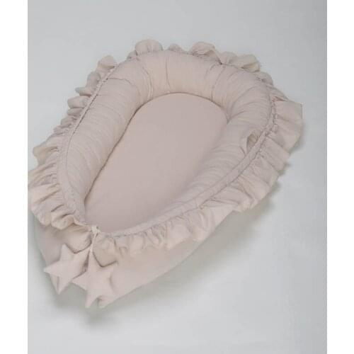 Cotton Newborn Cradle Fence 0-24 Months Foldable Baby Nest Bed Toddler Playpen Crib Bassinet Bumper Cushion