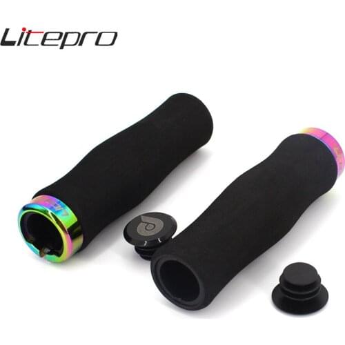 Litepro Ultralight Sponge Aluminum Alloy Bike Grips Bicycle MTB Grips Bike Hand Grip Cycling Accessories Parts