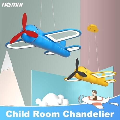 Airplane Chandeliers Plain Lights For Room Pendant Luminaire Suspension Decoracion Hogar Nordico Lampadario Cameretta Bambini