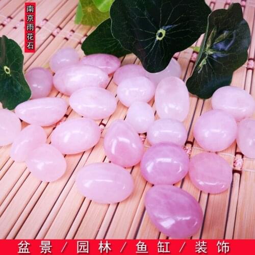 500g Natural Pink Powder Crystal Gravel Rock Madagascar Rose Quartz Raw Gemstone Mineral Specimen Decoration Energy Stone