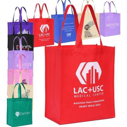 100PCS/Lot Custom Non-Woven Shopping Bag Polypropylene Tote bag with logo