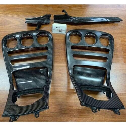 Real Car Carbon Fiber Center Console Cover Panel for Mercedes Benz C GLC Class W205 X253 C180L C200L GLC260 GLC Modified Parts