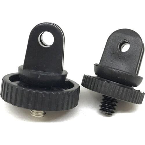 50PCS Plastic 1/4 Thread Screw Adapter for Gopro Mount Tripod Mount Adapter used for Xiaomi yi Gopro Hero 4 3+ 3 2 1 Converter