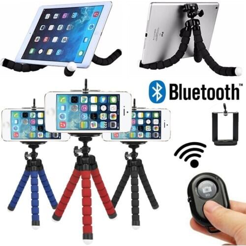 Bluetooth Button Remote Control For iPhone Xiaomi Samsung Smartphone Selfie Stick Tripod Flexible Monopod Palo Selfie Tripode