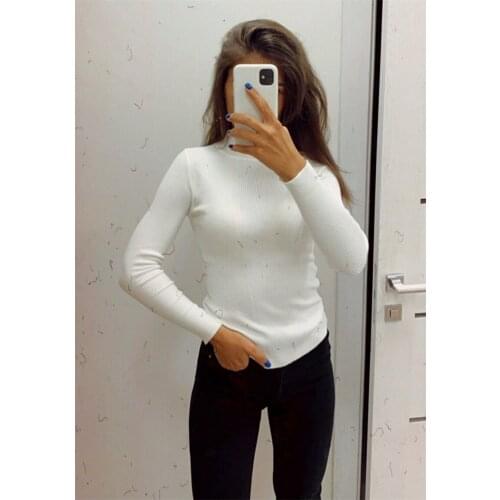 Sweaters Women Autumn Winter Basic Turtleneck Knitting Bottoming Warm Sweaters 2021 Womens Pullovers Solid Minimalist Cheap Tops
