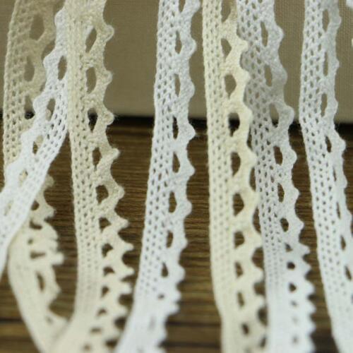 Knitted Cotton Lace Ribbon Beige AND WHITE Color,5 Yard/Piece,DIY Handmade,Wedding Party/Craft & Gift Packing/Child Dress/Decora