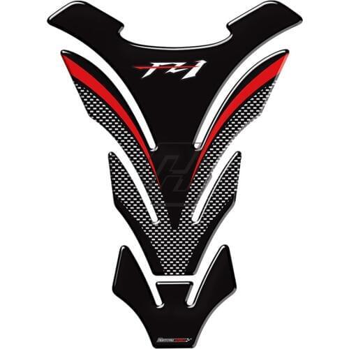 3D Carbon-look Motorcycle Tank Pad Protector Decal Stickers Case for Yamaha FZ1 FZ 1 FZ1N Tank