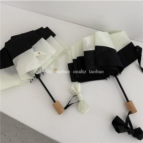 Patio Windproof Umbrella Folding Holder Pocket Cute Umbrella Rain White Children Paraguas De Mujer Household Merchandises BL50UM