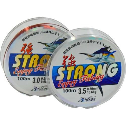 200m Fishing Line Super Strong Japanese 100% Nylon Transparent Not Fluorocarbon Fishing Tackle Outdoor pesca Accessories Pro