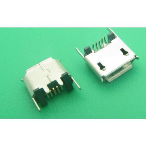 5pcs Micro USB 5pin Female Connector For mobile phone tablet pc mid Micro USB Jack Connector 5 pin Charging Socket