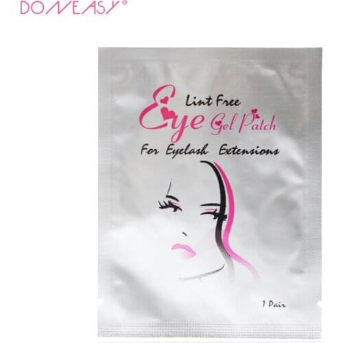 50 pairs Eyelash Extension Paper Eye Gel Patches Grafted Eye Stickers Eyelash Under Eye Pads Eye Paper Patches Tips Stickers
