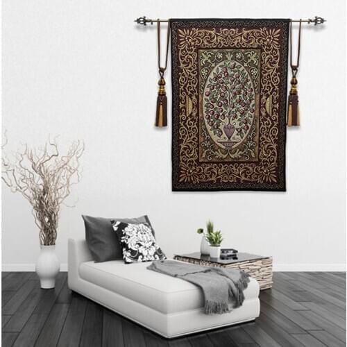 90x130CM Belgium European retro jacquard wall hanghing tapestries Art Home Decoration Textile Background Painting Tapestries