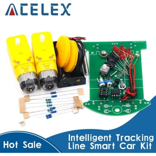 D2-1 DIY Kit Intelligent Tracking Line Smart Car Kit TT Motor Electronic DIY Kit Smart Patrol Automobile Parts DIY Electronic