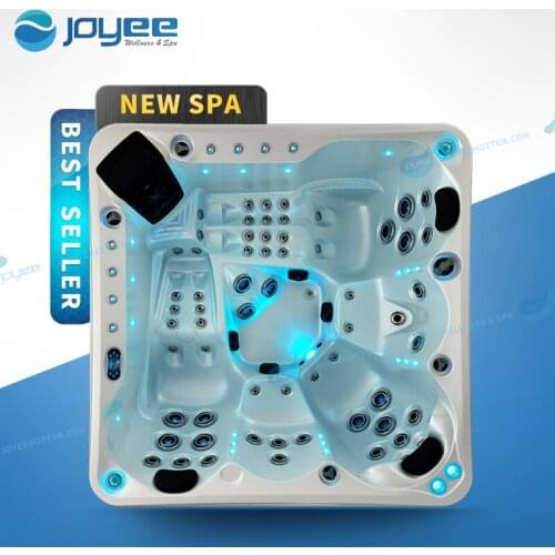 JOYEE 1 Person Hotel Whirlpool Bathtub/ Whirlpool & Air Bubble Massage Indoor Jacuzzi Function Bathtub/ Badewanne mit Dusche
