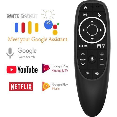 G10S Pro Voice Remote Control 2.4G Wireless Air Mouse Microphone Gyroscope IR Learning for Android TV Box HK1 H96 Max X96 mini