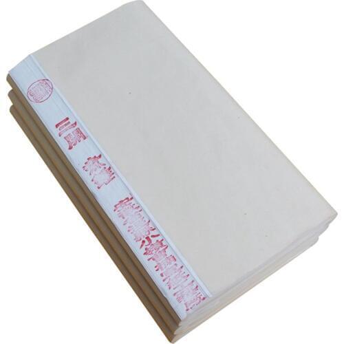 Hot 100Pcs Chinese Painting Calligraphy Drawing Half Rice Xuan Paper Stationery