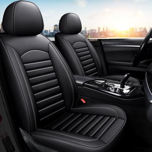 Leather car seat cover For audi a6 4f a4 a3 a5 q3 q5 q2 lada xray mitsubishi pajero skoda octavia nissan leaf car seat