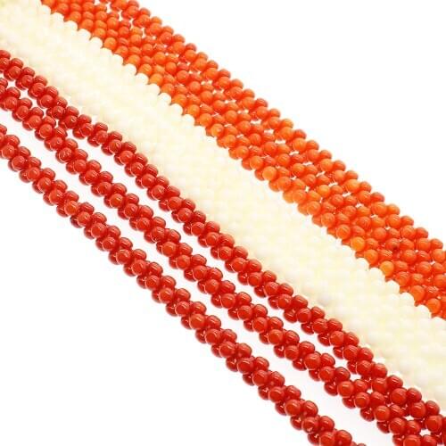 3-5mm Hot Fashion Coral Popcorn shape Loose Beads High Quality Natural Sea Bamboo Necklace Bracelet DIY Jewelry Finding Making