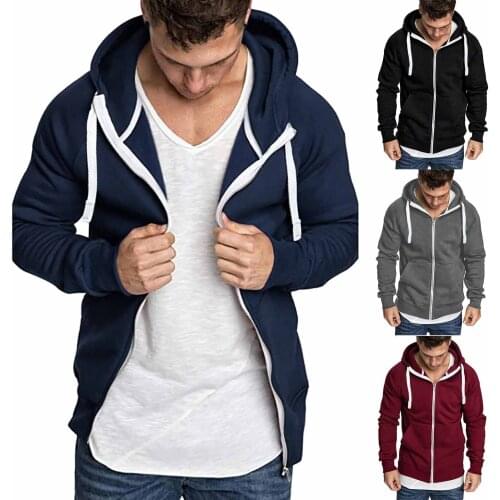 LNCDIS Men's Zip Hoodies