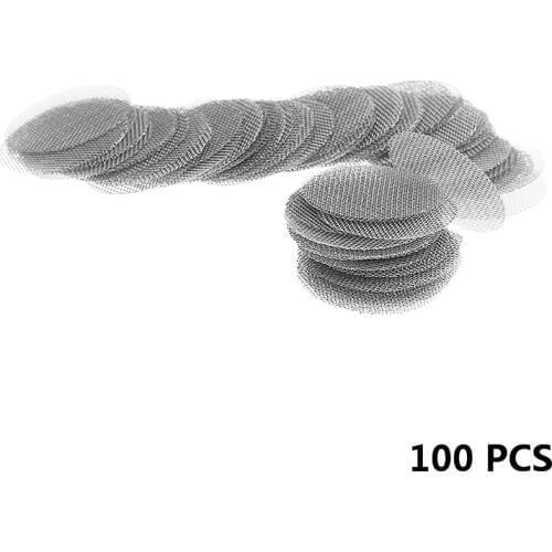 100Pc 20mm Tobacco Smoking Metal Filters Stainless Steel Smoke Pipe Screen Multifunctional Hookah Water Pipe Smoking Accessories