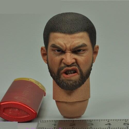 1/6 Scale Male Haed Sculpt SE070 Empire French Knight Apprentice Knight Tough Guy Fit for 12" Action Figure Body