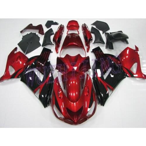 Fairings ZZR 1400 2006 Plastic Fairings for Kawasaki Zx14r 2010 Red Black Fairing Kits ZZ-R1400 2006 - 2011