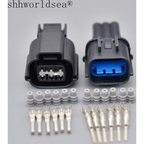 Shhworldsea 2/5/30/100set 2.0mm 6pin 6pin auto waterproof electric plug wire harness header cable connector PB535-06027