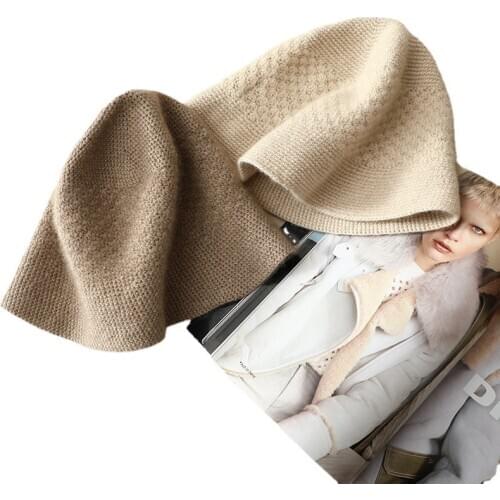 SHUCHAN Winter Hat for Women Designer Bonnets Wholesale 100% Cashmere Warm Winter Accessories for Women 2020
