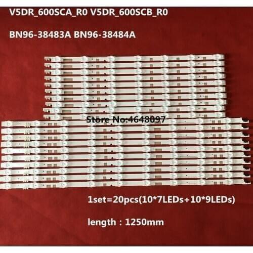 LED backlight strip V5DR_600SCA_R0 600SCB 16 lamp for Samsung 60"TV UN60JS700D UN60JS8000 N60KU6300 KQ601R3HA6K UE60JU6800