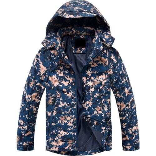 Thermal New Camouflage Python Full Sleeve Waterproof Windproof Coat Camping Fishing Clothing Camping & Hiking Jackets