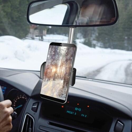 Universal Car Phone Holder 360 Degrees Rotating Phone Holder Smartphone Stand Car Rearview Mirror Mount Phone Holder
