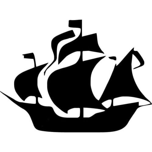 14cm*10.4cm Pirate Ship Cartoon Stickers Motorcycle Vinyl Decals