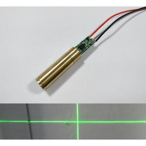 532nm Green High brightness laser module Carpenter Machinery cross Line Laser Head marking instrument in industry cross line