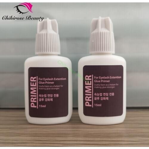 2 bottles Korea SKY eyelash extension glue primer 15ml keep lashes stay longer make glue stronger lashes beauty bonder primer