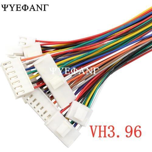 5PCS 200MM VH Pitch 3.96mm 2/3/4/5/6 pin female plug connector with wire 3.96MM 2p/3p/4p/5p/6p cable