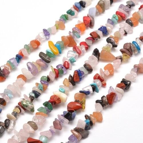 Natural Stone Beads Chips 5-8mm Agates Opal Strand Irregular Chip Beads For DIY Necklace Bracelet Jewelry Making 31.5"